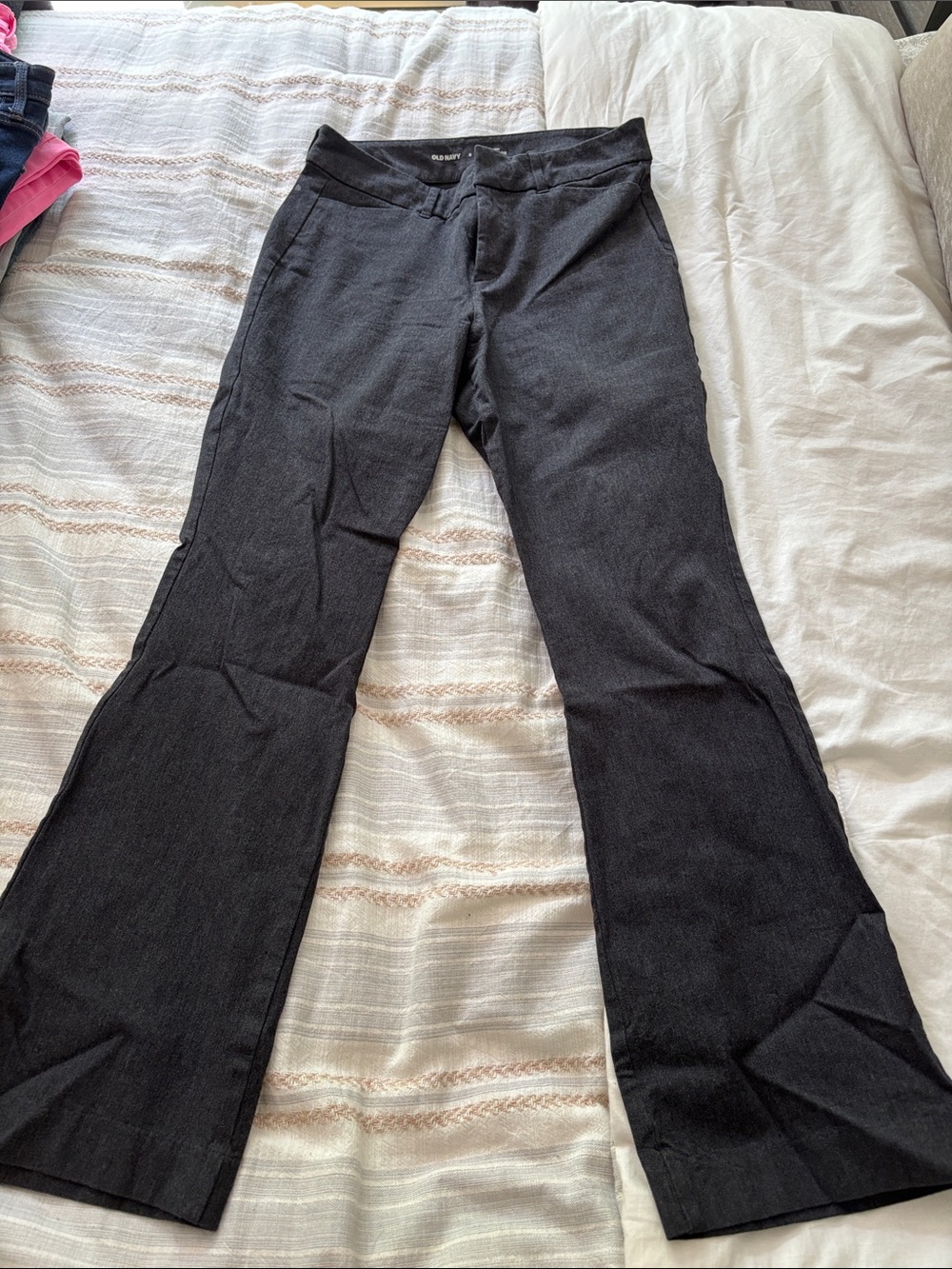 Old Navy Black Flared Dress Pants